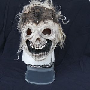 MEN WOMEN HALLOWEEN SKELETON GHOUL RUBBER MASK